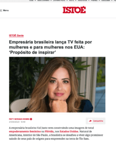 Leia mais sobre o artigo Empresária brasileira lança TV feita por mulheres e para mulheres nos EUA: ‘Propósito de inspirar’
